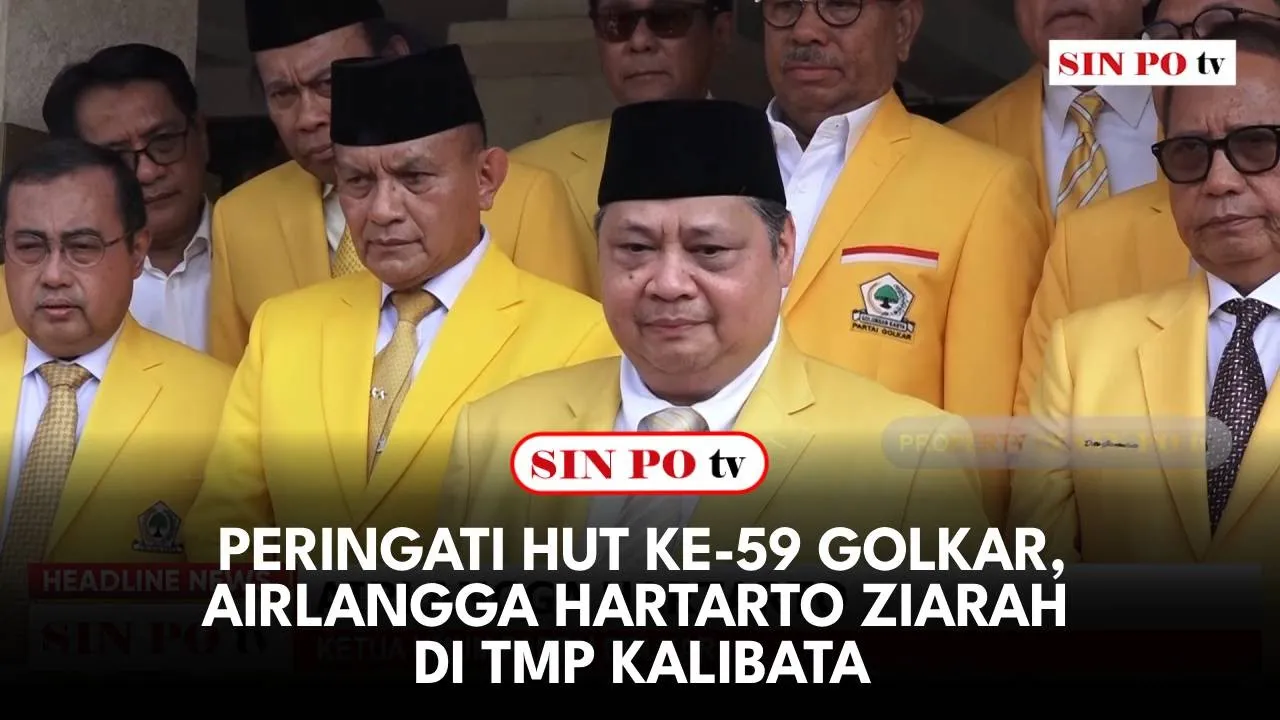 Peringati HUT Ke-59 Golkar, Airlangga Hartarto Ziarah Di TMP Kalibata