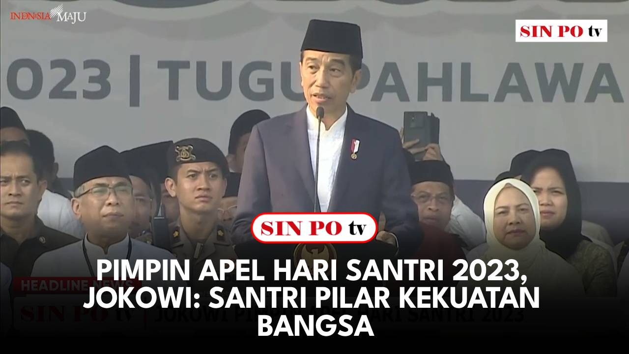 Presiden Joko Widodo pimpin apel Hari Santri Nasional 2023