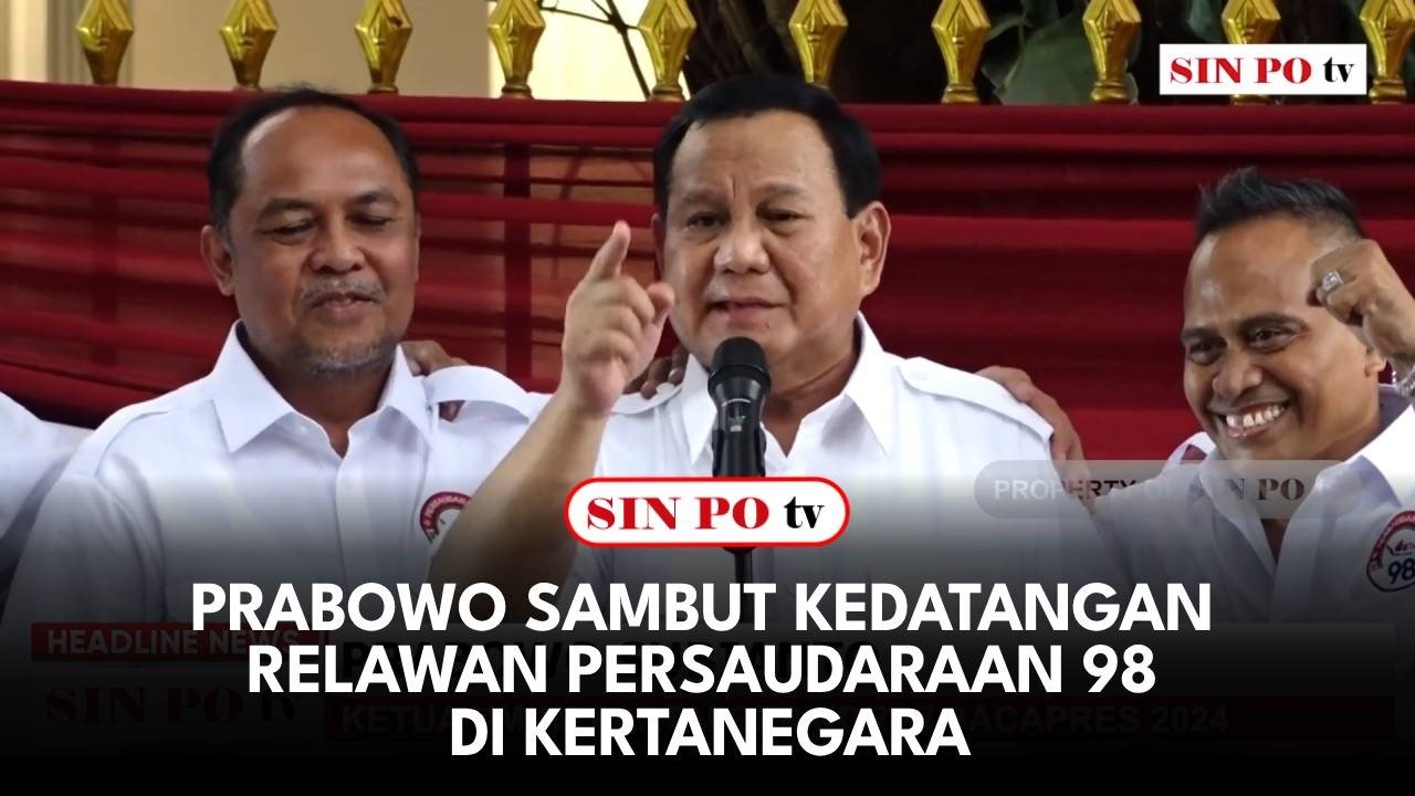 Prabowo Sambut Kedatangan Relawan Persaudaraan 98 Di Kertanegara