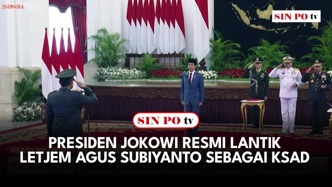 Presiden Jokowi Resmi Lantik Letjem Agus Subiyanto Sebagai KSAD