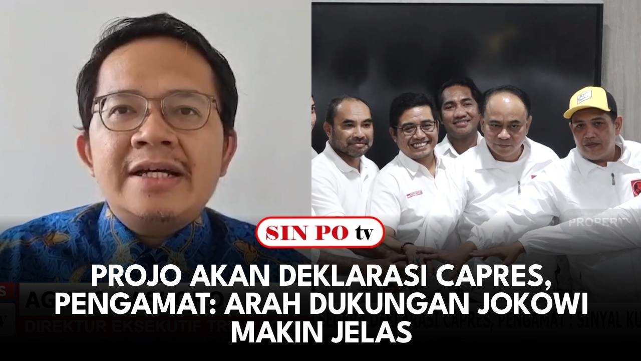 Projo Akan Deklarasi Capres, Pengamat: Arah Dukungan Jokowi Makin Jelas