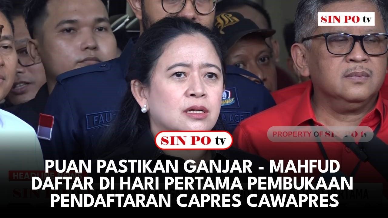 Puan Pastikan Ganjar - Mahfud Daftar Di Hari Pertama Pembukaan Pendaftaran Capres Cawapres