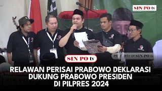 Relawan Perisai Prabowo Deklarasi Dukung Prabowo Presiden Di Pilpres 2024