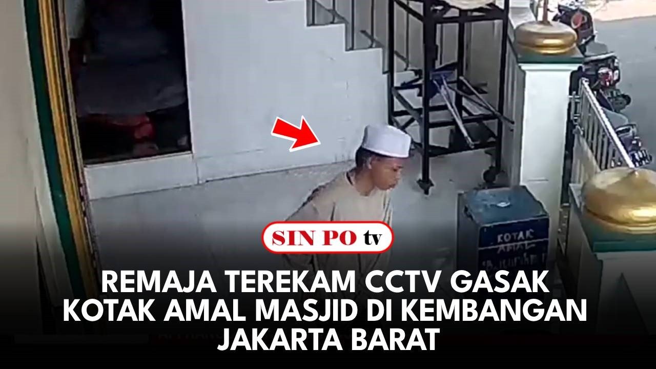 Remaja Terekam CCTV Gasak Kotak Amal Masjid Di Kembangan Jakarta Barat