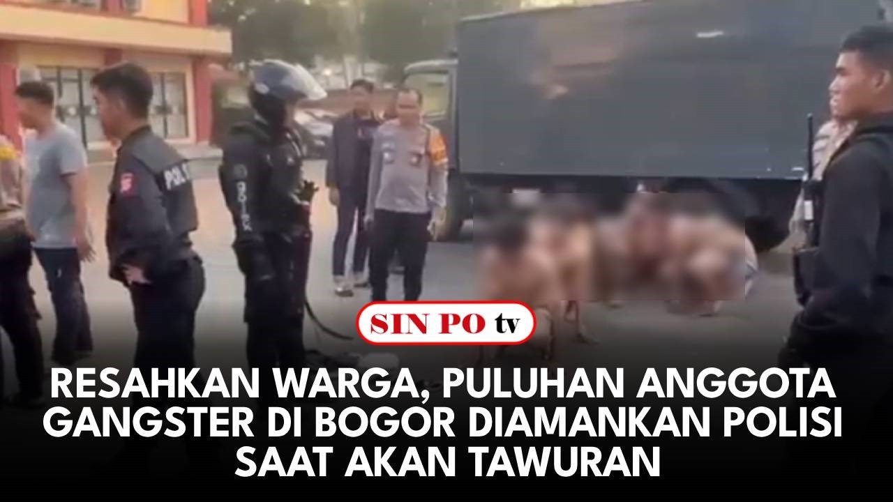 Resahkan Warga, Puluhan Anggota Gangster Di Bogor Diamankan Polisi Saat Akan Tawuran