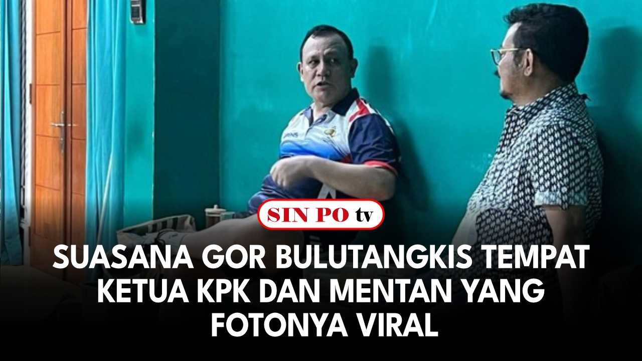 Suasana Gor Bulutangkis Tempat Ketua KPK Dan Mentan Yang Fotonya Viral