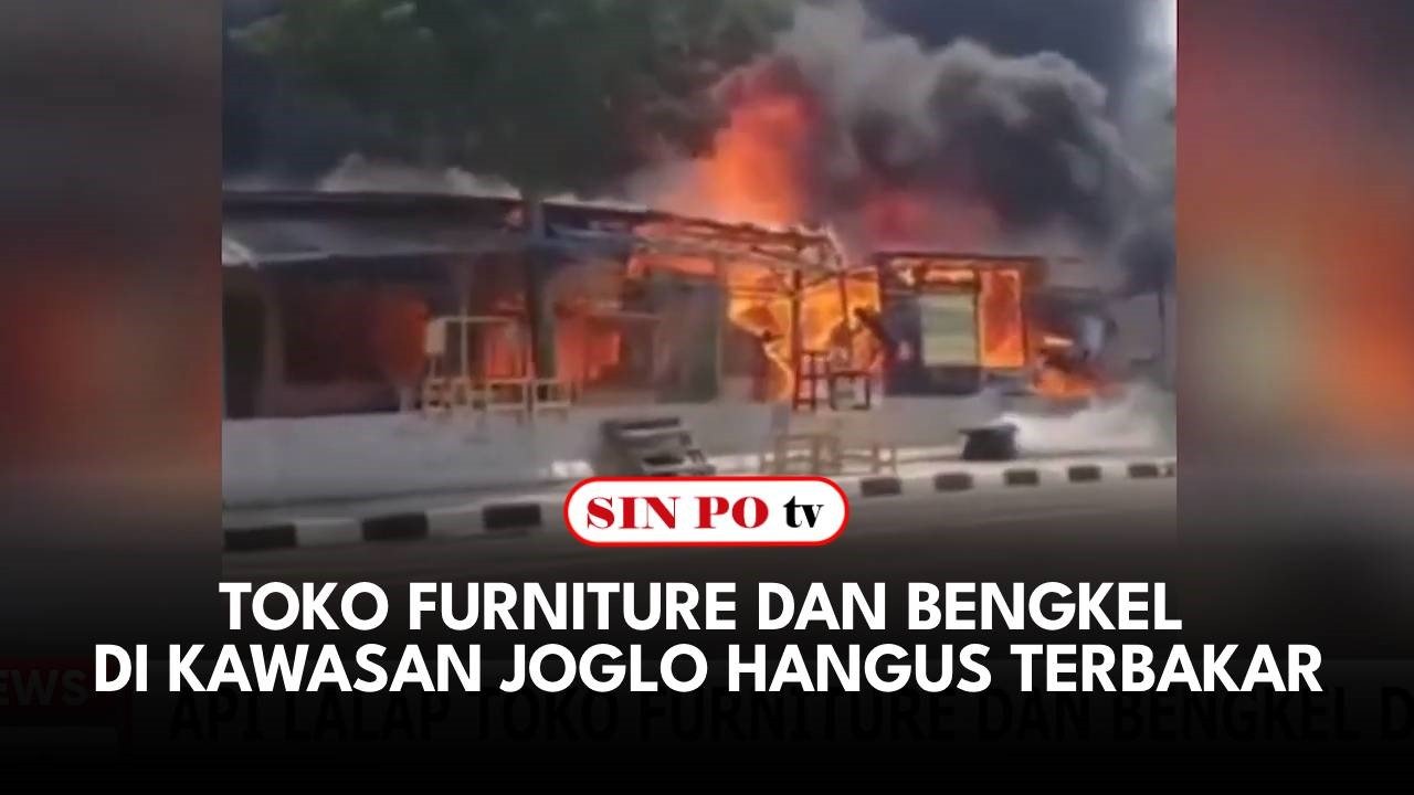 Toko Furniture Dan Bengkel Di Kawasan Joglo Hangus Terbakar