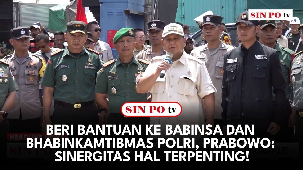 Beri Bantuan ke Babinsa dan Bhabinkamtibmas Polri, Prabowo: Sinergitas Hal Terpenting!