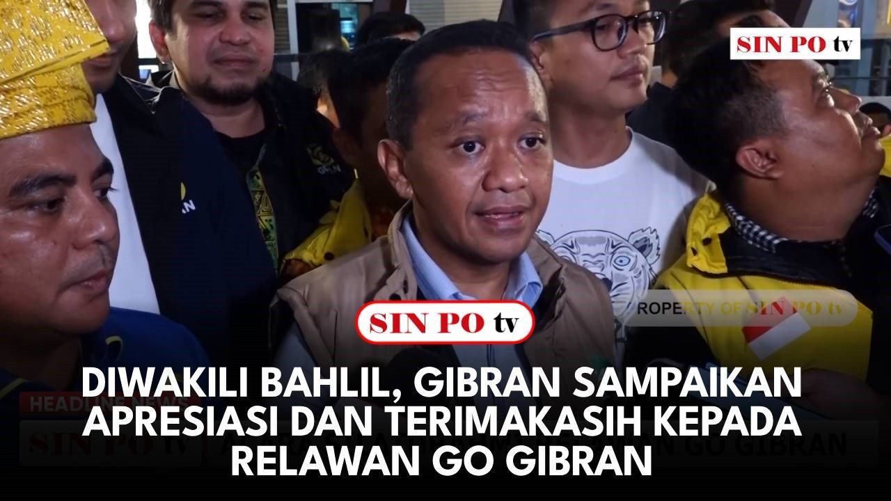 Diwakili Bahlil, Gibran Sampaikan Apresiasi Dan Terimakasih Kepada Relawan Go Gibran