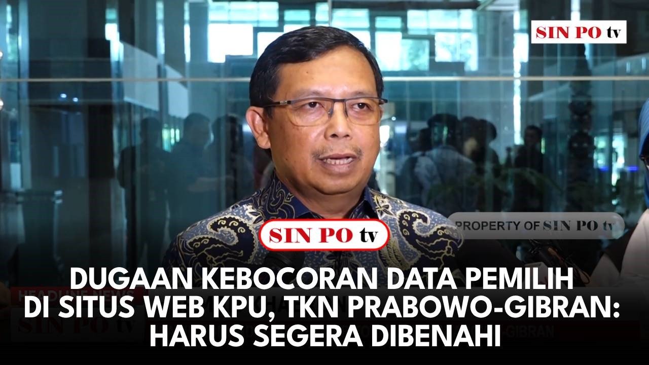 Dugaan Kebocoran Data Pemilih di Situs Web KPU, TKN Prabowo-Gibran: Harus Segera Dibenahi