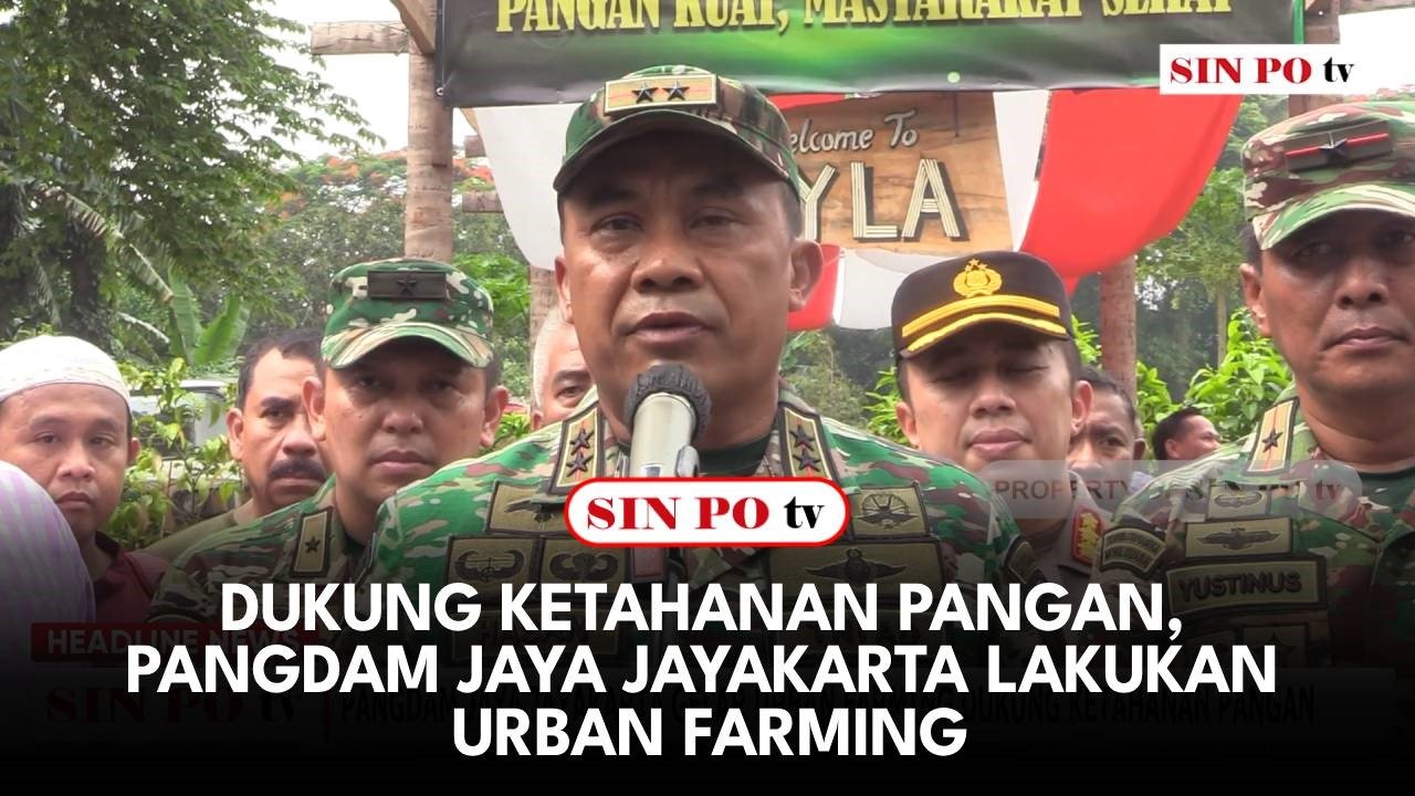 Dukung Ketahanan Pangan, Pangdam Jaya Jayakarta Lakukan Urban Farming