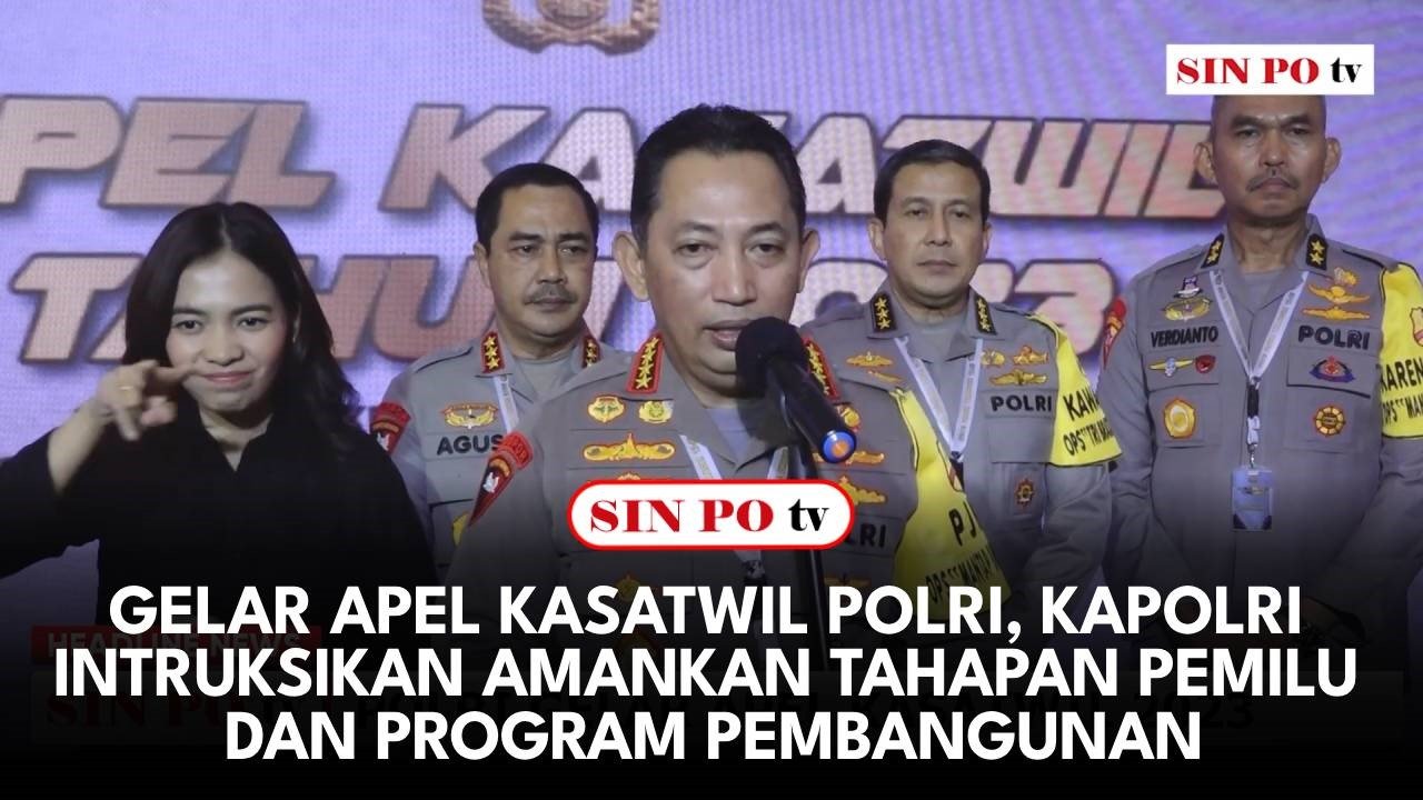 Gelar Apel Kasatwil Polri, Kapolri Intruksikan Amankan Tahapan Pemilu Dan Program Pembangunan