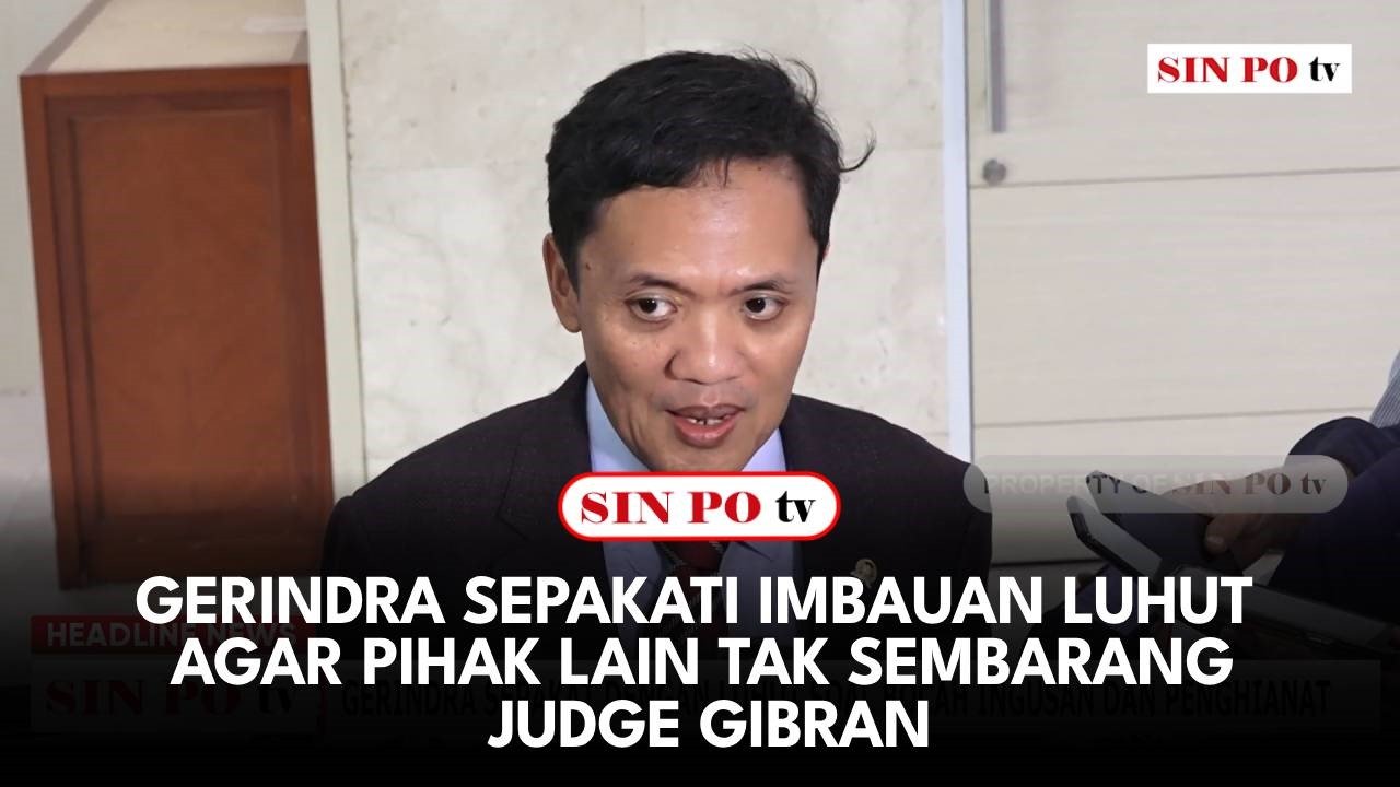 Gerindra Sepakati Imbauan Luhut Agar Pihak Lain Tak Sembarang Judge Gibran