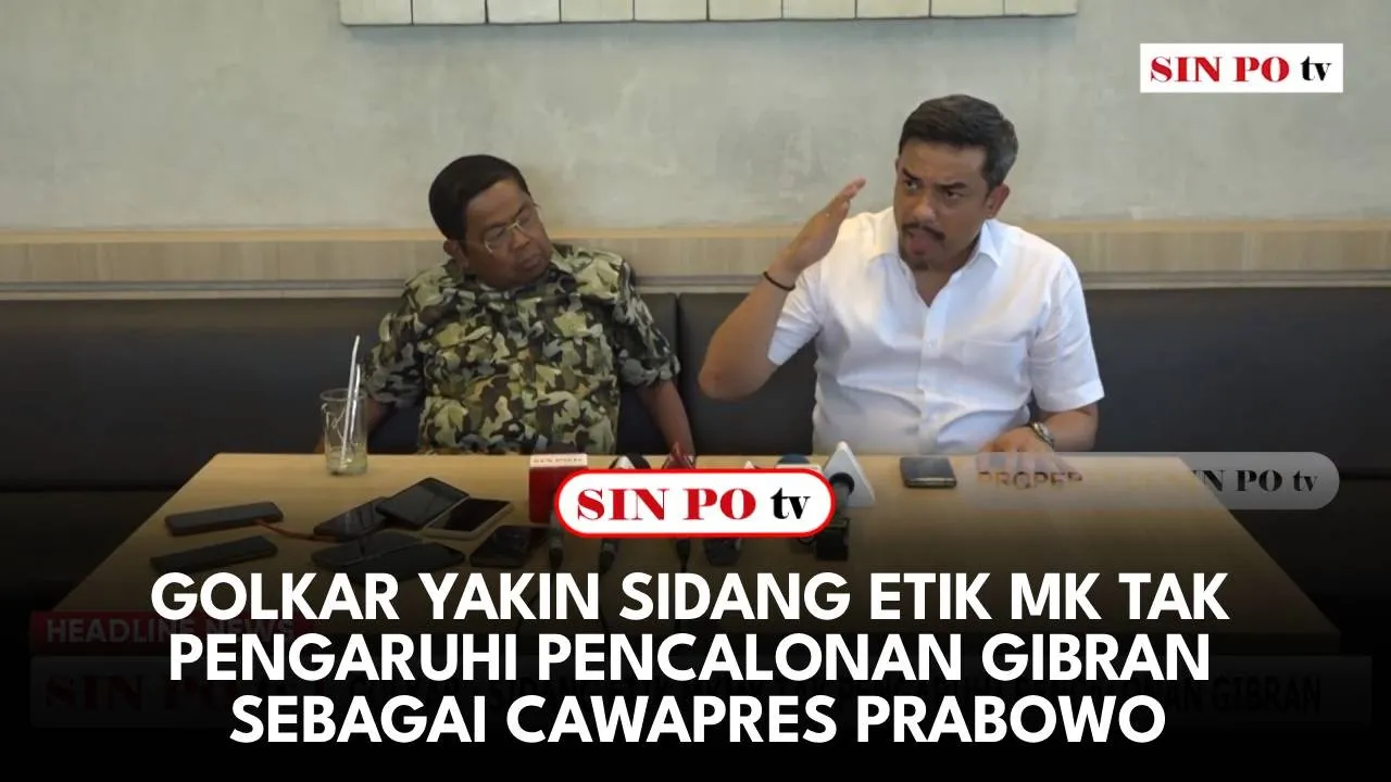 Golkar Yakin Sidang Etik MK Tak Pengaruhi Pencalonan Gibran Sebagai Cawapres Prabowo