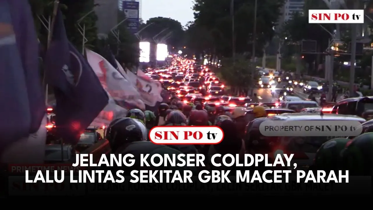 Jelang Konser Coldplay, Lalu Lintas Sekitar GBK Macet