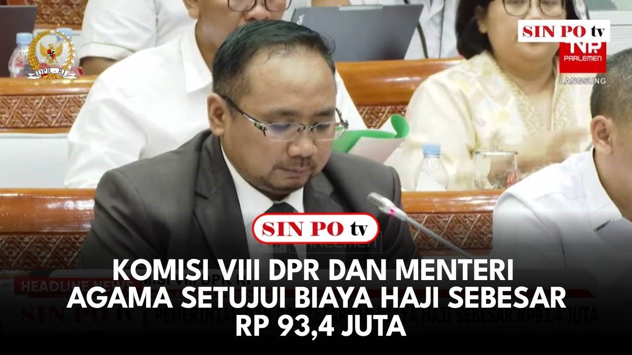 Komisi VIII DPR Dan Menteri Agama Setujui Biaya Haji Sebesar Rp 93,4 Juta