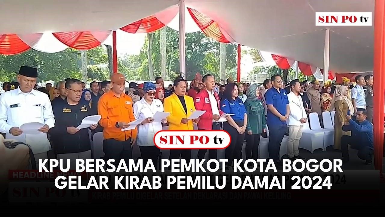 KPU Bersama Pemkot Kota Bogor Gelar Kirab Pemilu Damai 2024