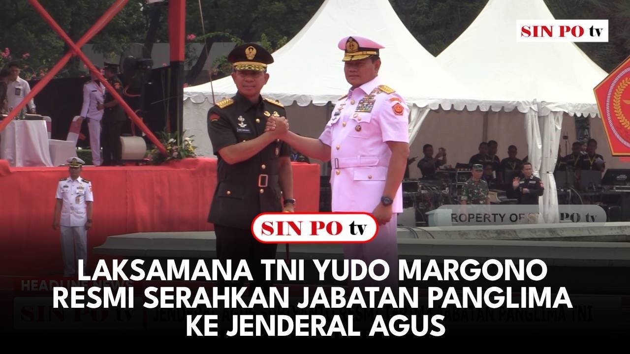 Laksamana TNI Yudo Margono Resmi Serahkan Jabatan Panglima Ke Jenderal Agus