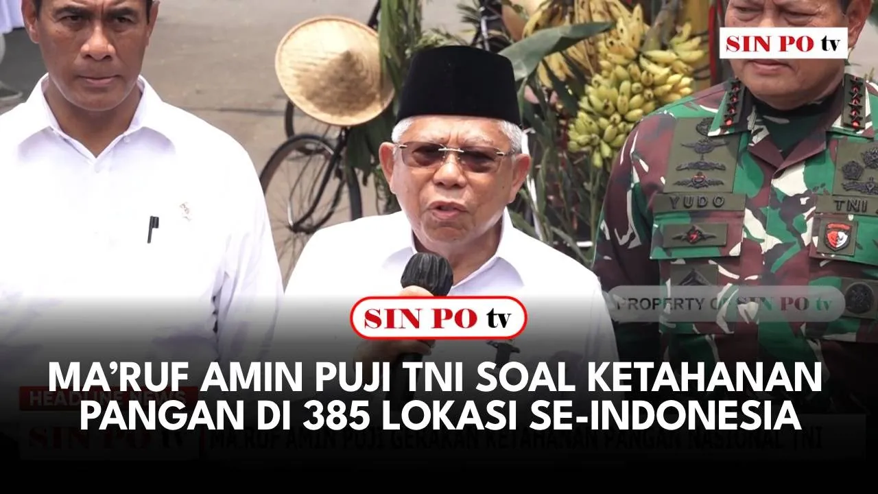 Ma’ruf Amin Puji TNI Soal Ketahanan Pangan di 385 Lokasi Se-Indonesia