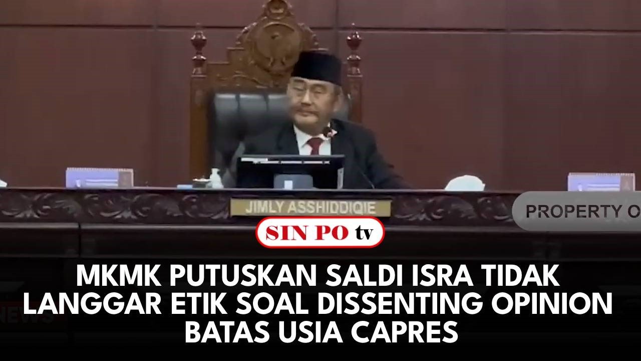 MKMK Putuskan Saldi Isra Tidak Langgar Etik Soal Dissenting Opinion Batas Usia Capres