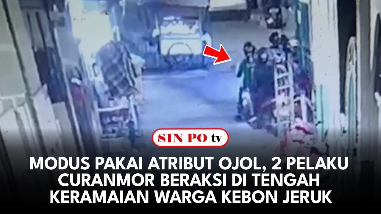 Modus Pakai Atribut Ojol, 2 Pelaku Curanmor Beraksi di Tengah Keramaian Warga Kebon Jeruk