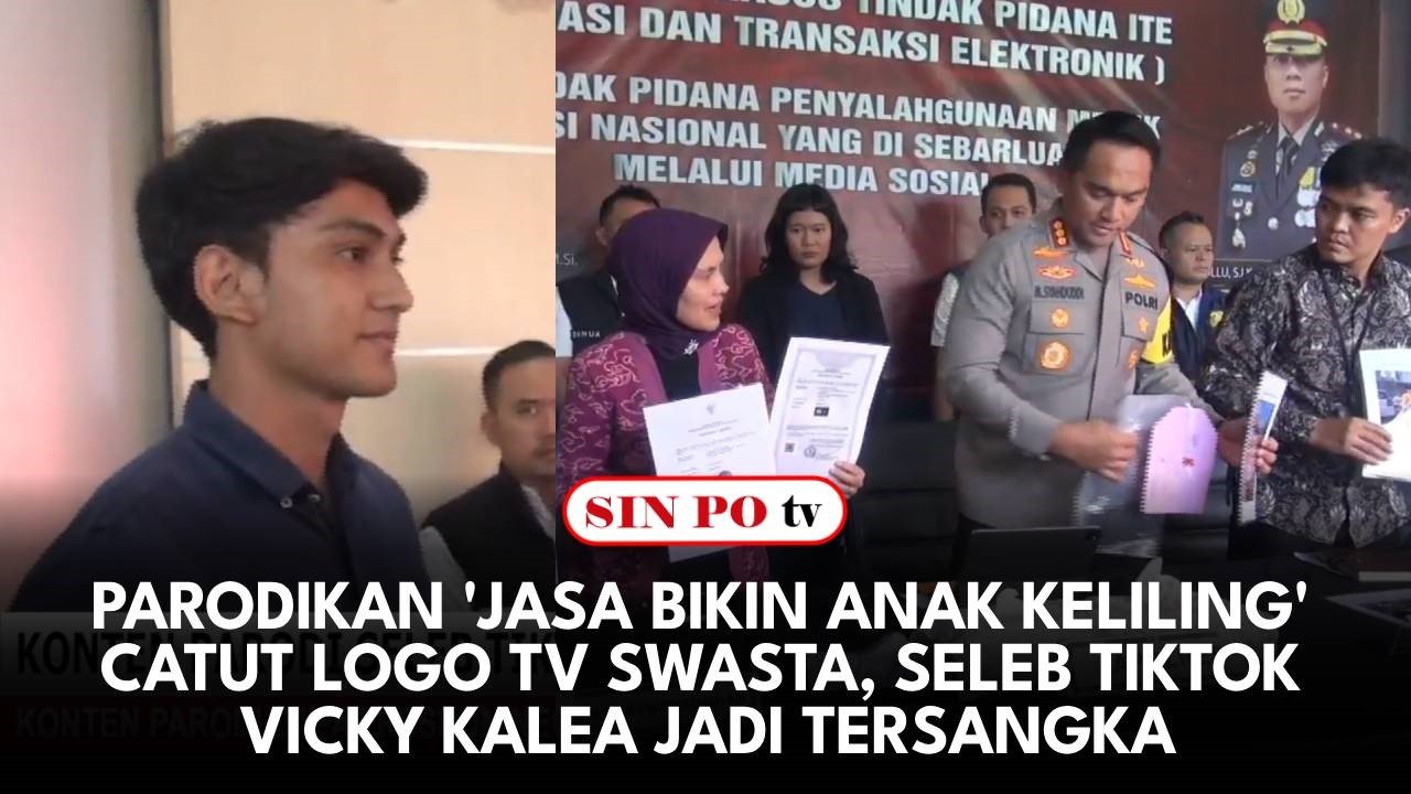 Parodikan 'Jasa Bikin Anak Keliling' Catut Logo TV Swasta, Seleb TikTok Vicky Kalea Jadi Tersangka