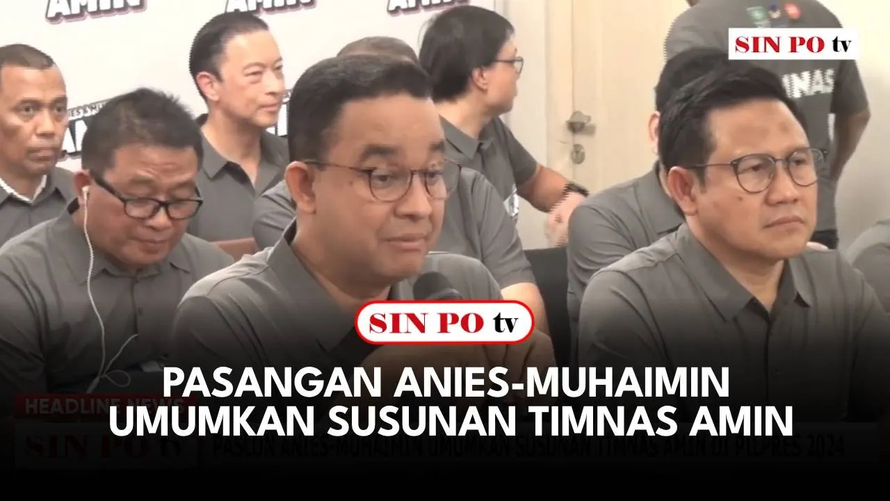 Pasangan Anies-Muhaimin Umumkan Susunan Timnas Amin