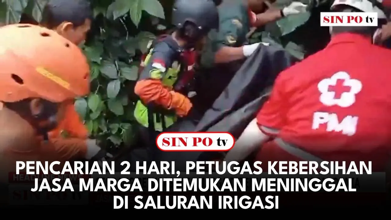 Pencarian 2 Hari, Petugas Kebersihan Jasa Marga Ditemukan Meninggal Di Saluran Irigasi