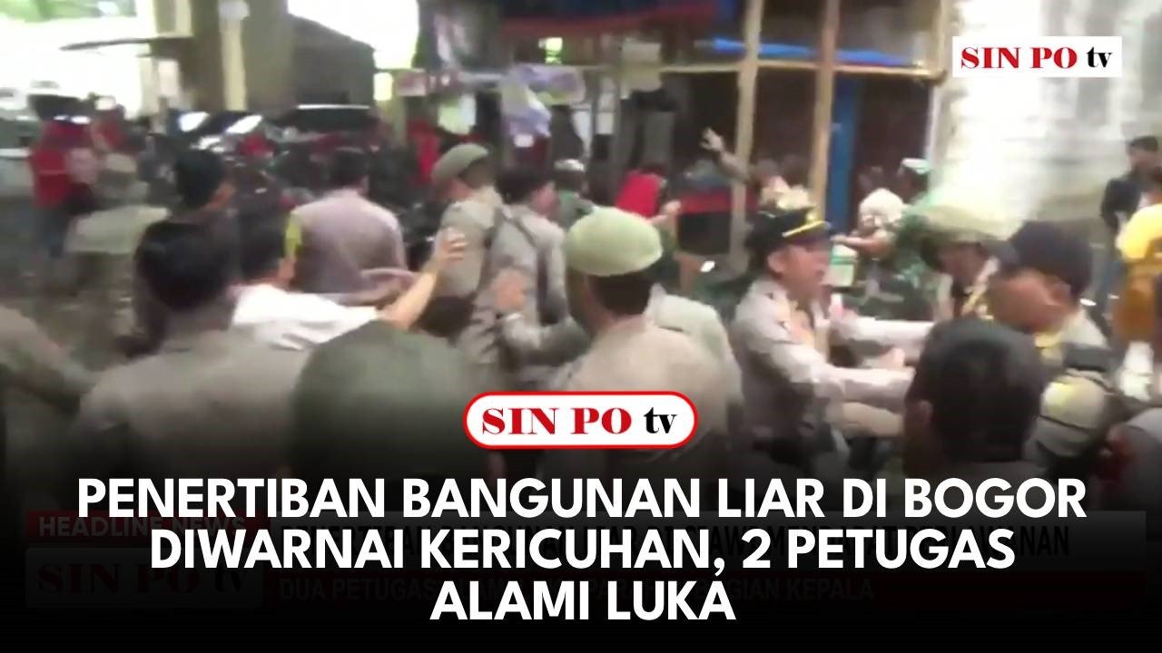 Penertiban Bangunan Liar Di Bogor Diwarnai Kericuhan, 2 Petugas Alami Luka