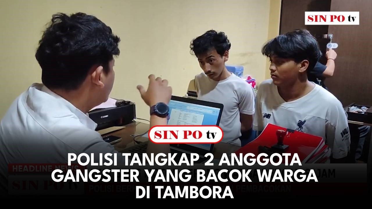 Polisi Tangkap 2 Anggota Gangster Yang Bacok Warga di Tambora