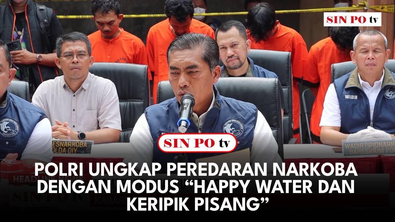 Polri Ungkap Peredaran Narkoba Dengan Modus “Happy Water dan Keripik Pisang”