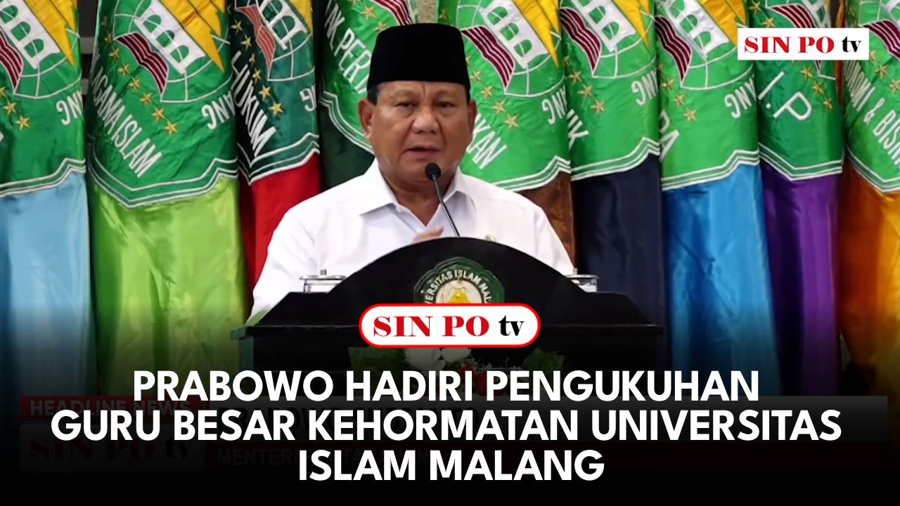 Prabowo Hadiri Pengukuhan Guru Besar Kehormatan Universitas Islam Malang