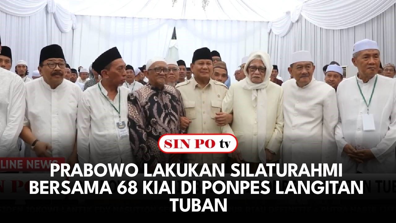 Prabowo Lakukan Silaturahmi Bersama 68 Kiai Di Ponpes Langitan Tuban