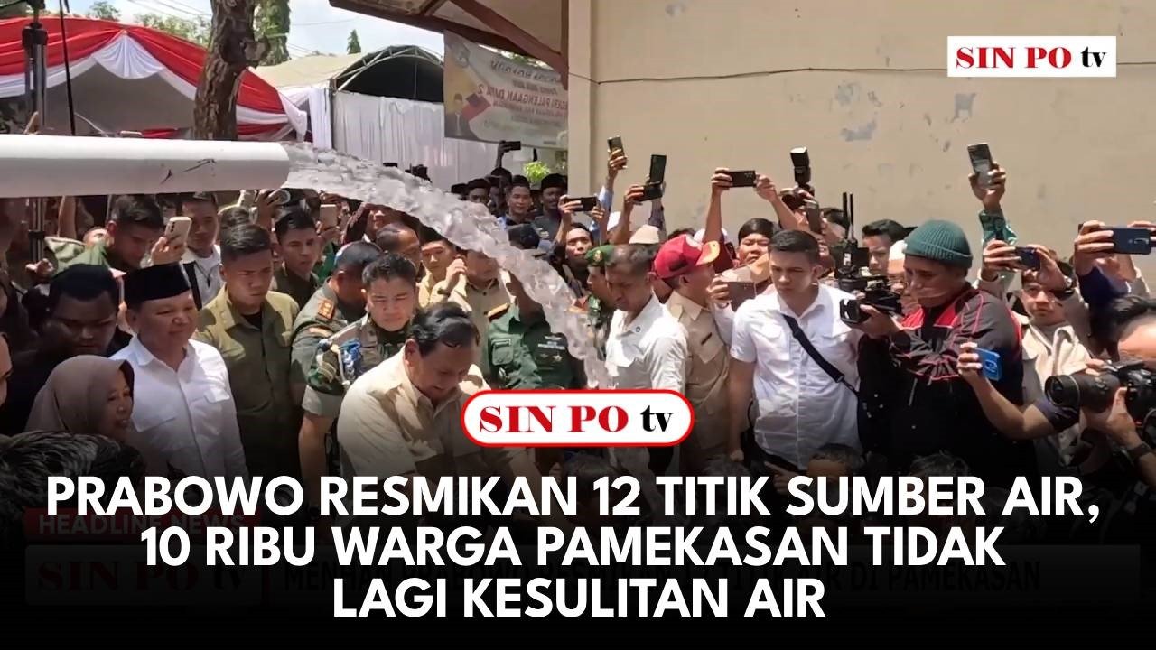 Prabowo Resmikan 12 Titik Sumber Air, 10 Ribu Warga Pamekasan Tidak Lagi Kesulitan Air