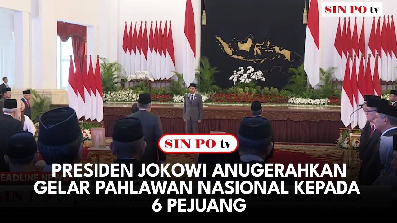 Presiden Jokowi Anugerahkan Gelar Pahlawan Nasional Kepada 6 Pejuang