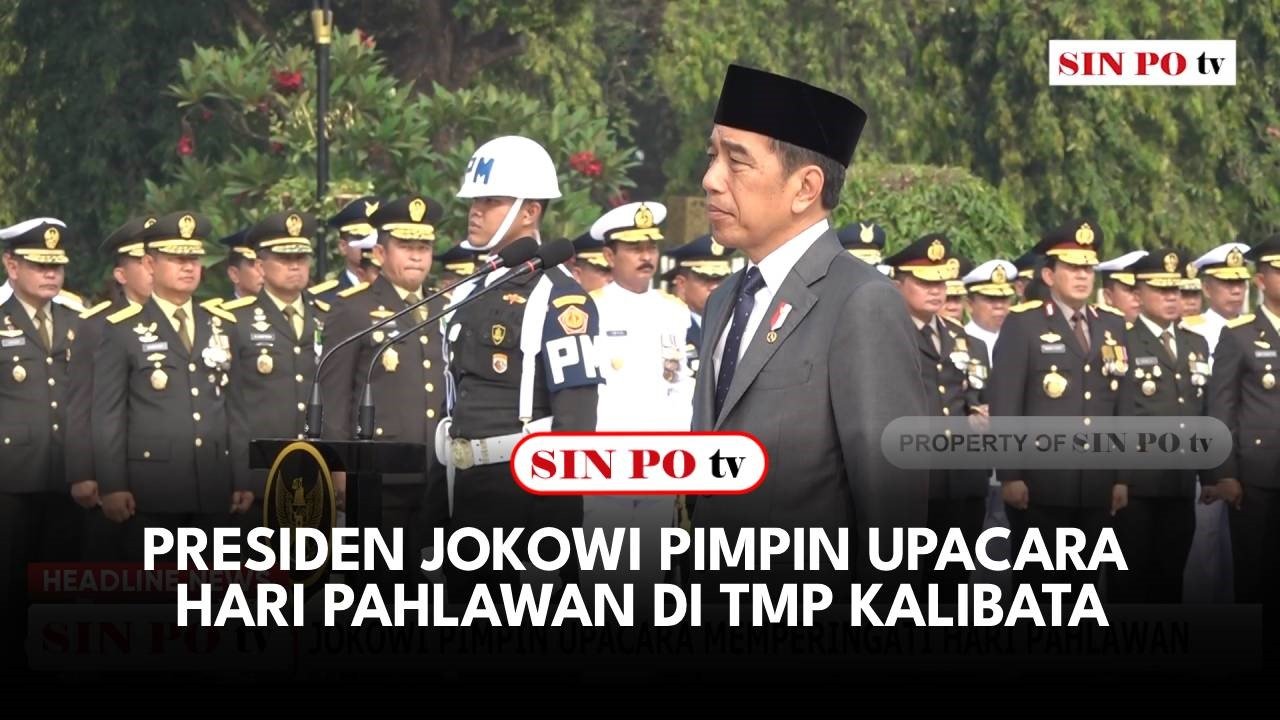 Presiden Jokowi Pimpin Upacara Hari Pahlawan Di TMP Kalibata