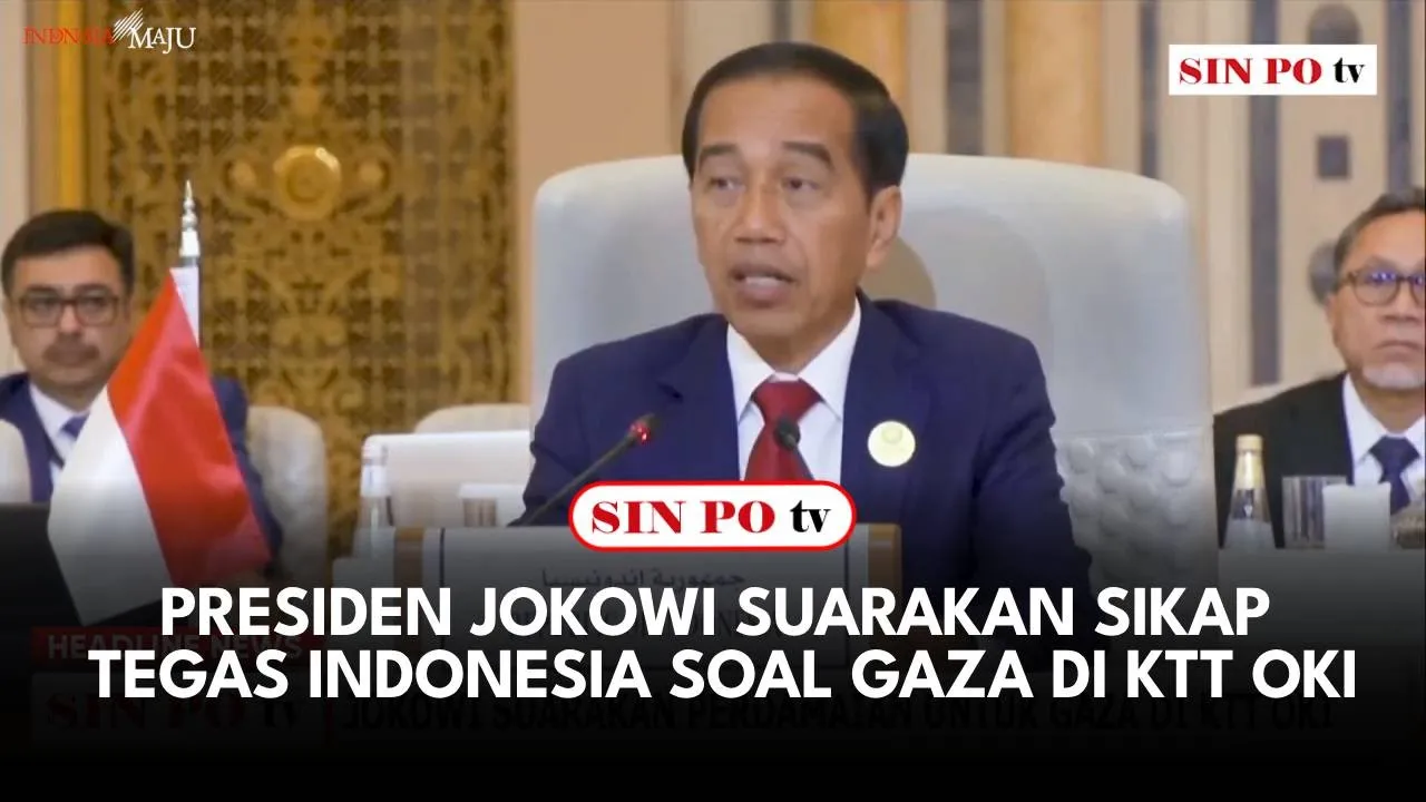 Presiden Jokowi Suarakan Sikap Tegas Indonesia Soal Gaza di KTT OKI