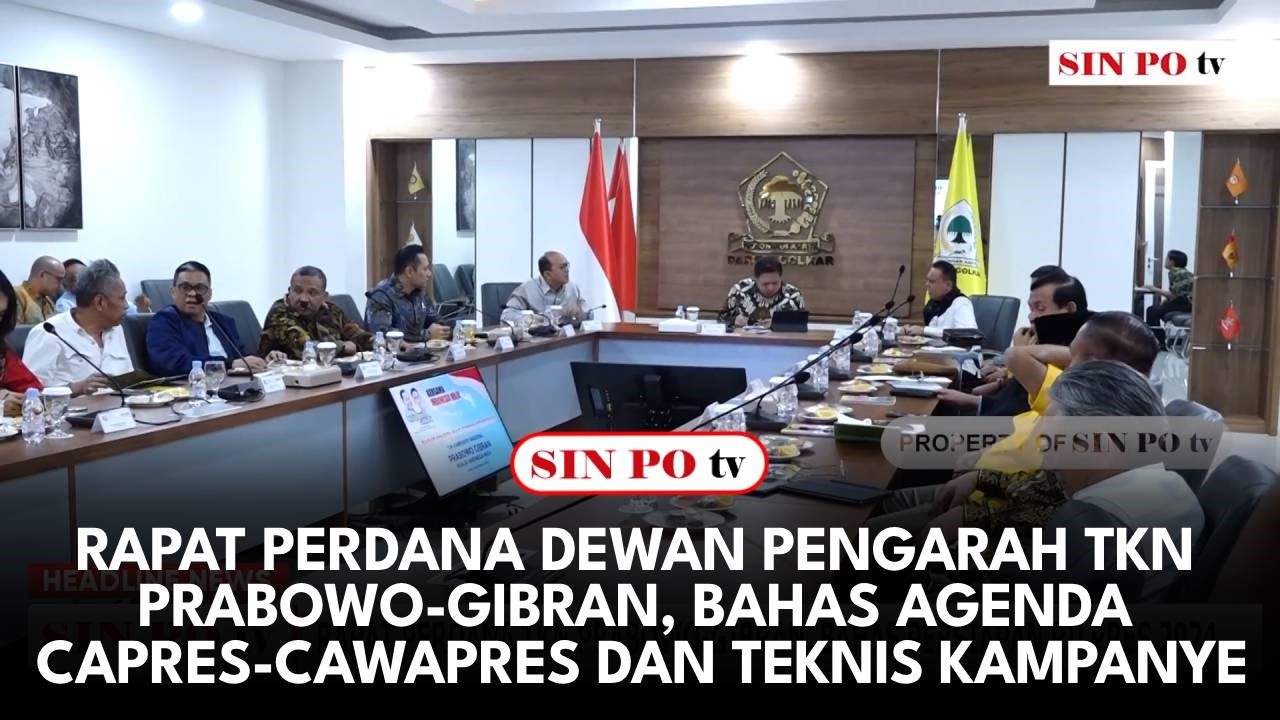 Rapat Perdana Dewan Pengarah TKN Prabowo-Gibran, Bahas Agenda Capres-Cawapres Dan Teknis Kampanye