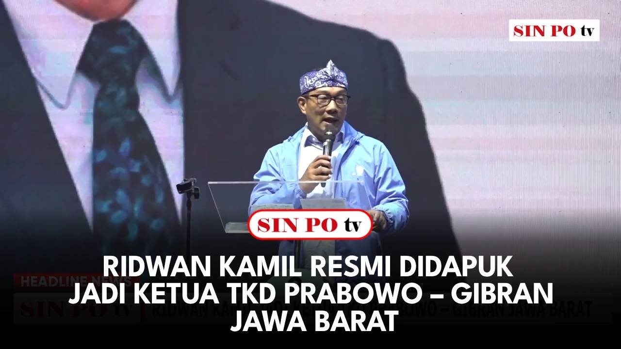 Ridwan Kamil Resmi Didapuk Jadi Ketua TKD Prabowo – Gibran Jawa Barat