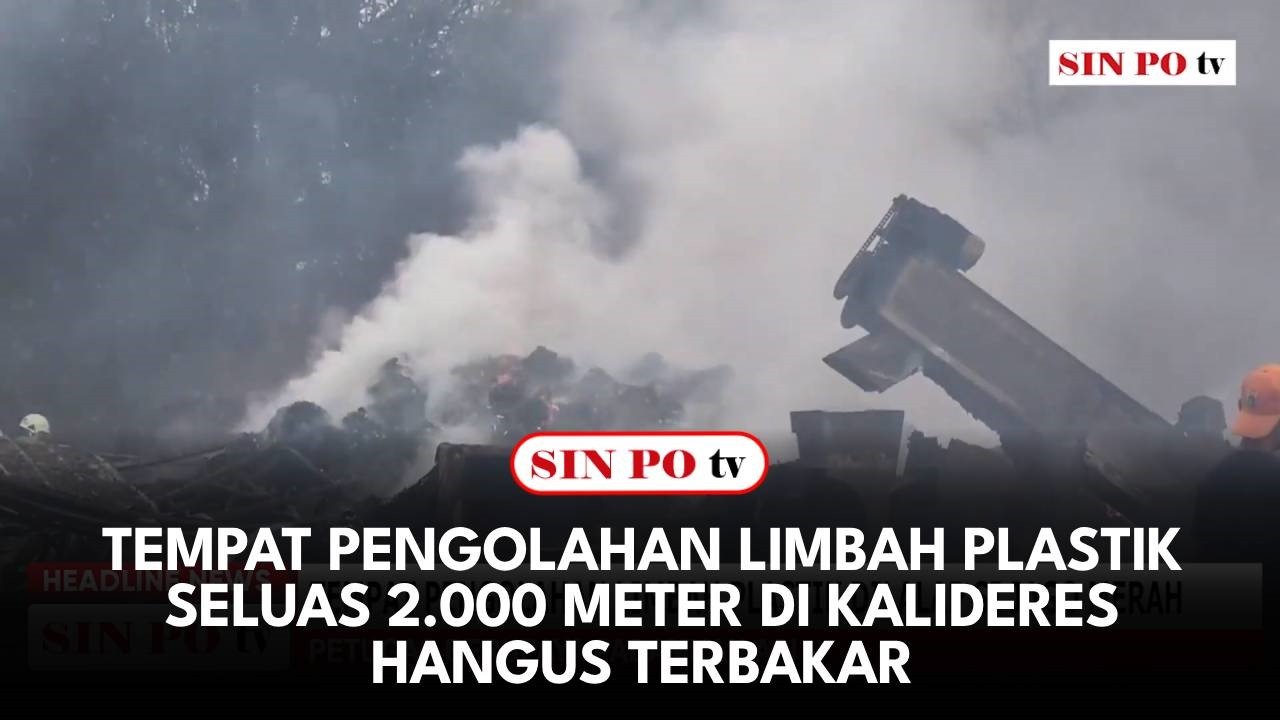 Tempat Pengolahan Limbah Plastik Seluas 2.000 Meter di Kalideres Hangus Terbakar