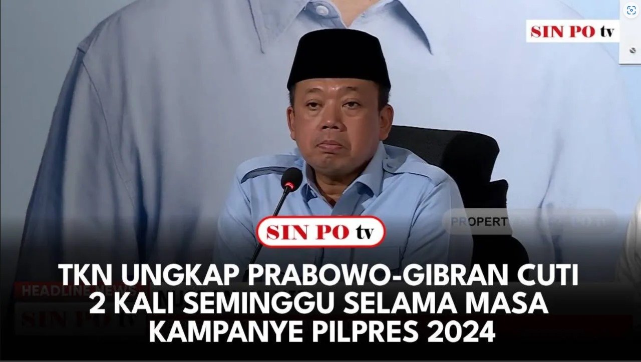 TKN Ungkap Prabowo-Gibran Cuti 2 Kali Seminggu Selama Masa Kampanye Pilpres 2024