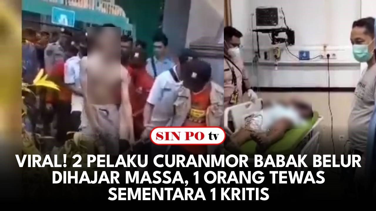 VIRAL! 2 Pelaku Curanmor Babak Belur Dihajar Massa, 1 Orang Tewas Sementara 1 Kritis