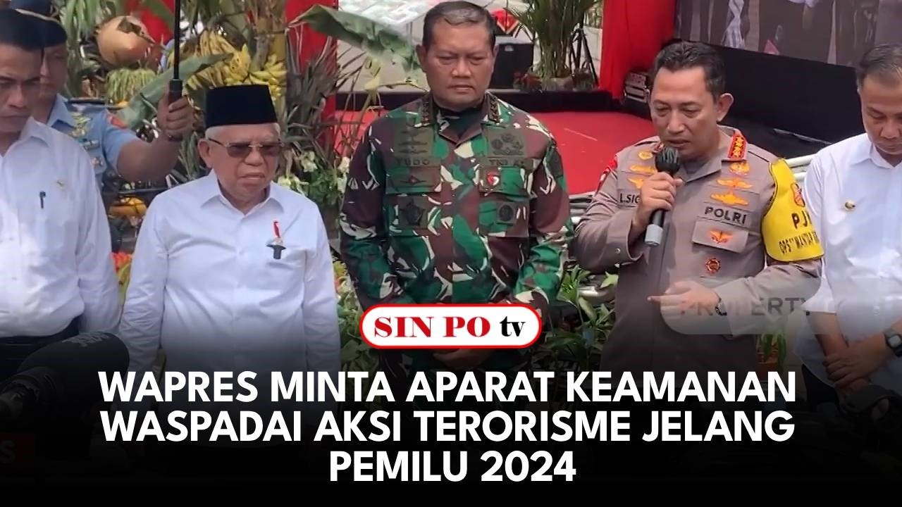 Wapres Minta Aparat Keamanan Waspadai Aksi Terorisme Jelang Pemilu 2024