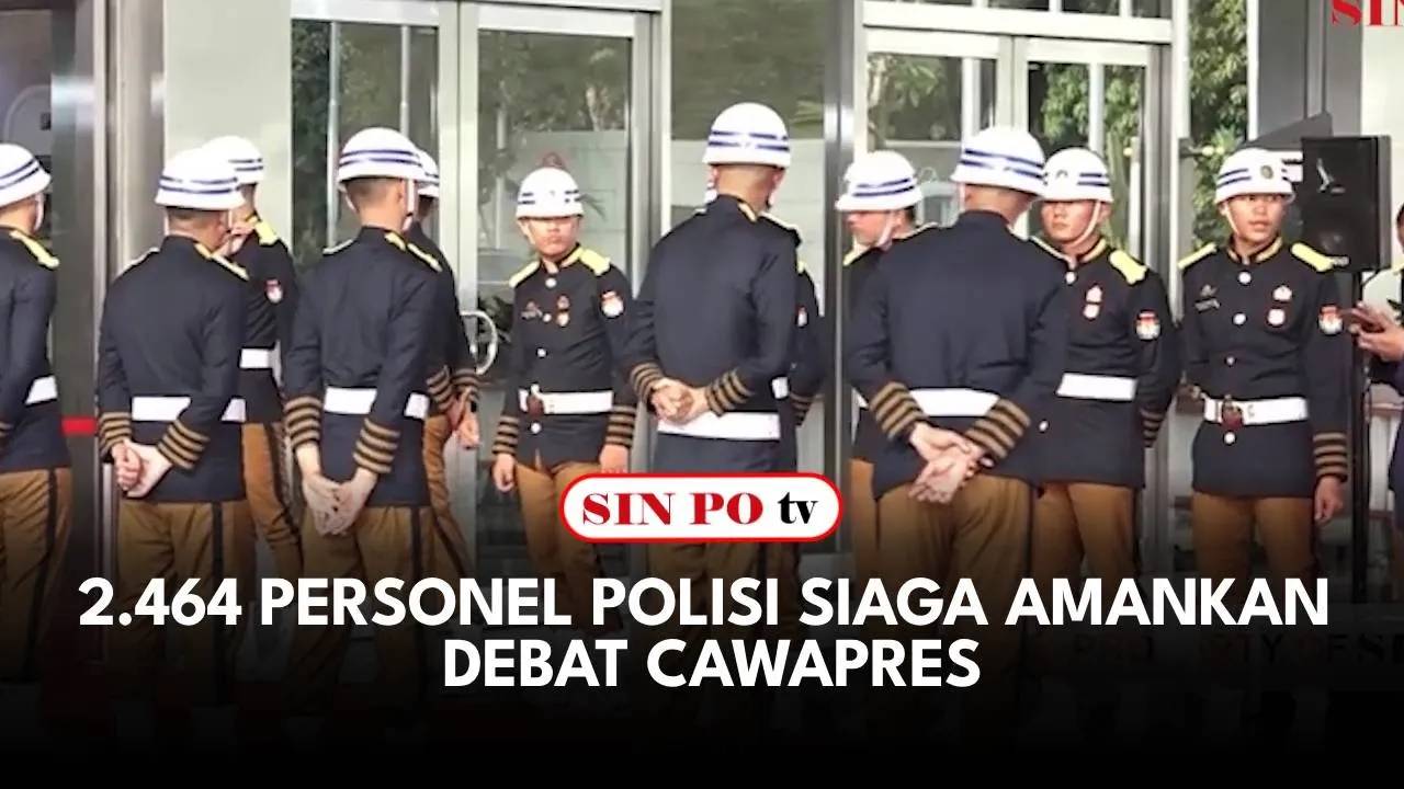 2.464 Personel Polisi Siaga Amankan Debat Cawapres