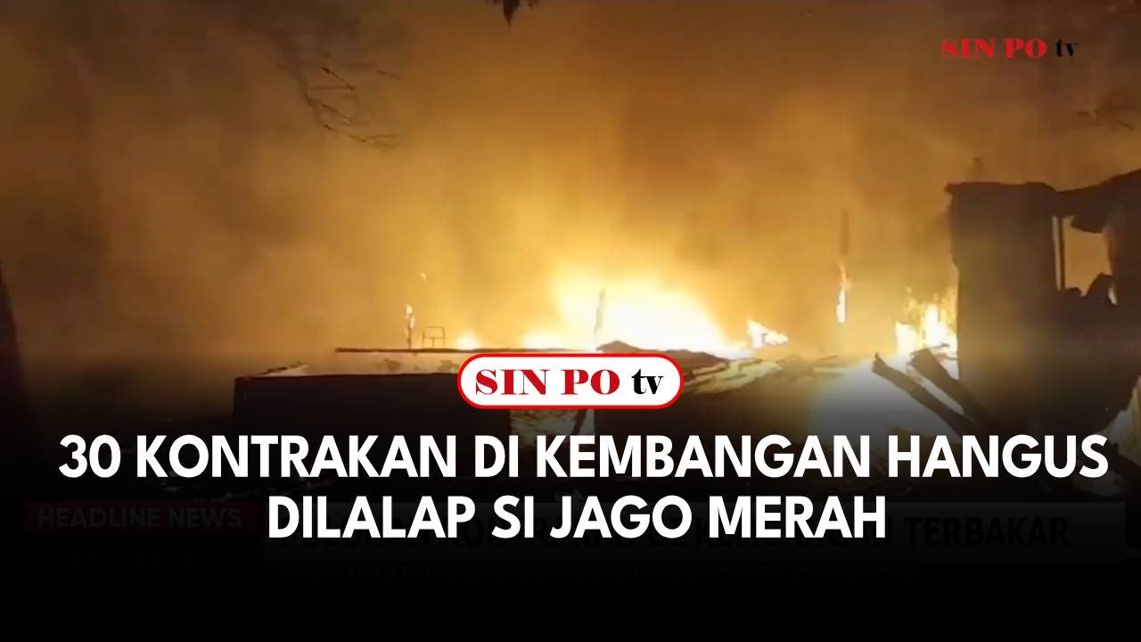 30 Kontrakan Di Kembangan Hangus Dilalap Si Jago Merah