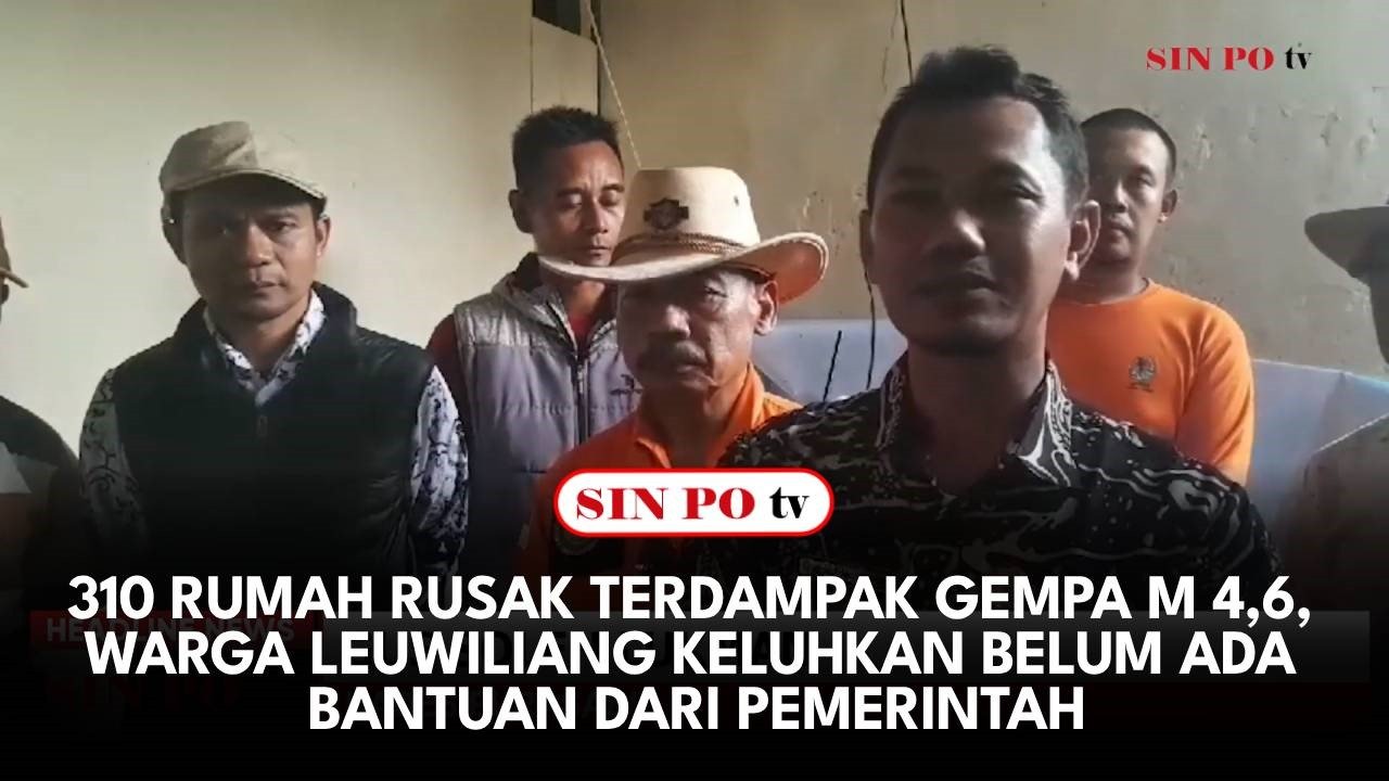 310 Rumah Rusak Terdampak Gempa M 4,6, Warga Leuwiliang Keluhkan Belum Ada Bantuan Dari Pemerintah