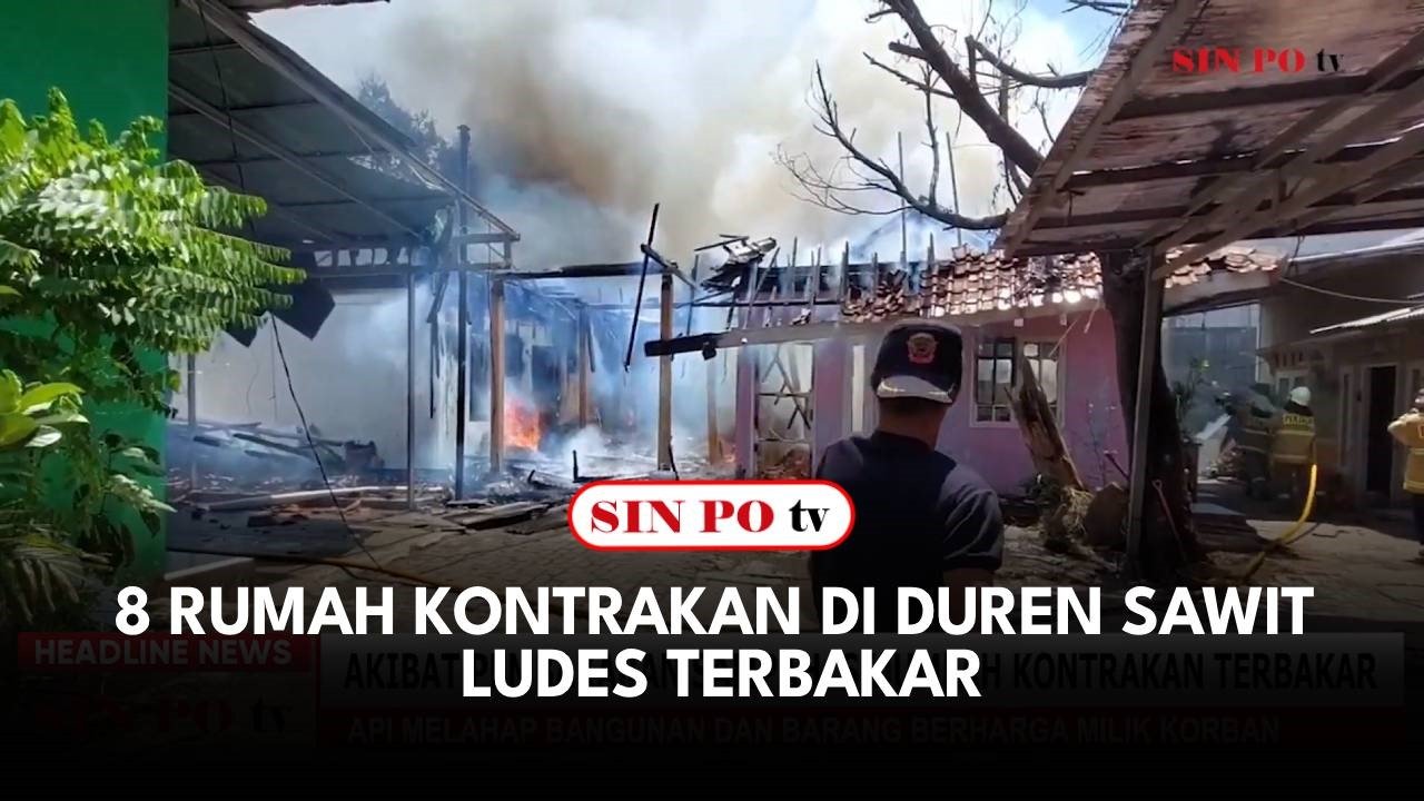 8 Rumah Kontrakan di Duren Sawit Ludes Terbakar