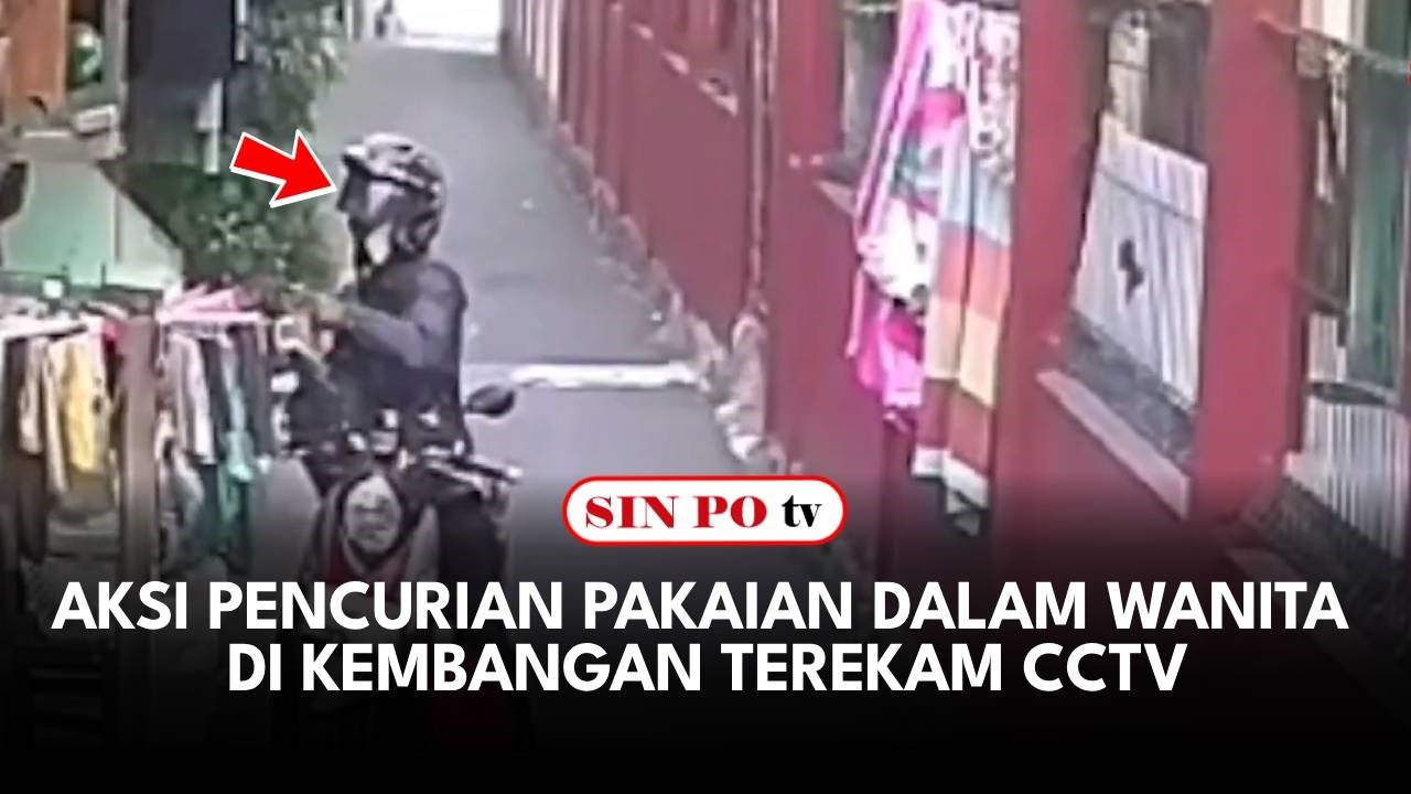 Aksi Pencurian Pakaian Dalam Wanita di Kembangan Terekam CCTV