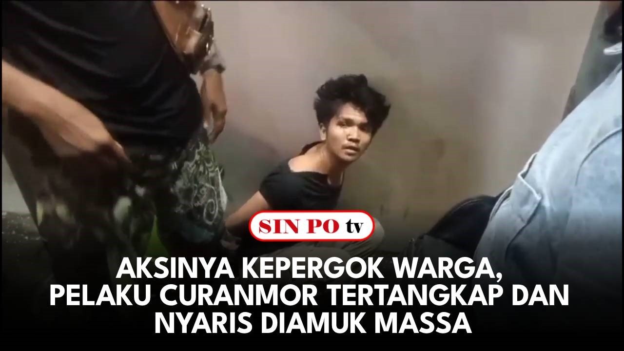 Aksinya Kepergok Warga, Pelaku Curanmor Tertangkap Dan Nyaris Diamuk Massa