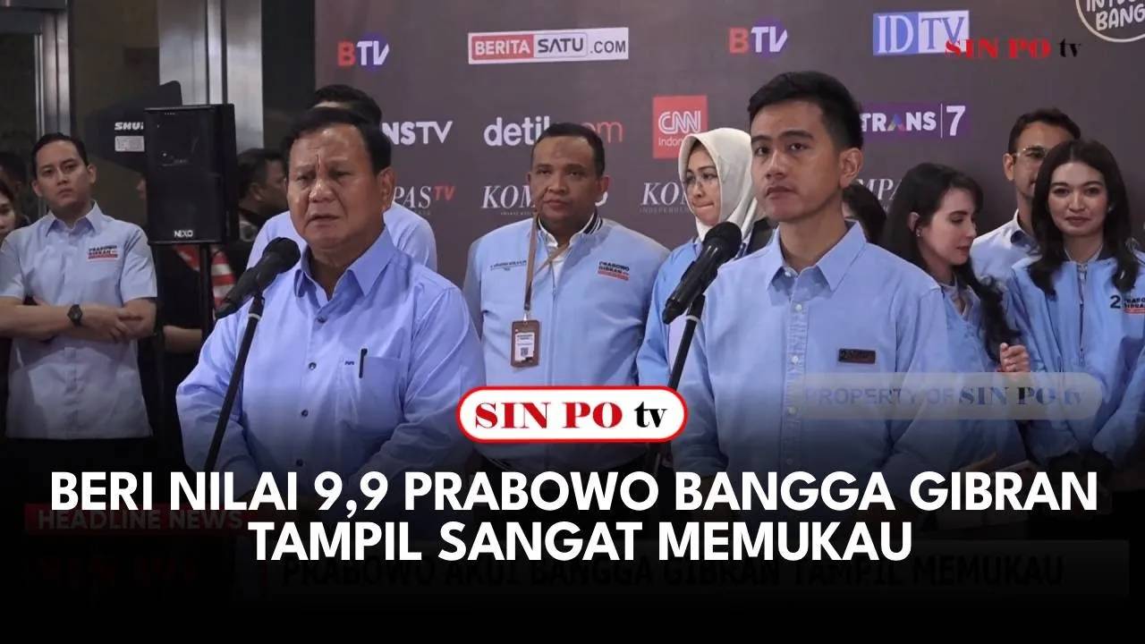 Beri Nilai 9,9 Prabowo Bangga Gibran Tampil Sangat Memukau